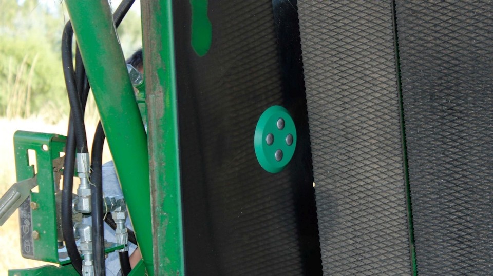 Sonde humidite presse a balle installation dans la presse